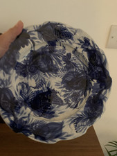 Gwili Welsh Pottery Blue Butterflies Dinner Plate