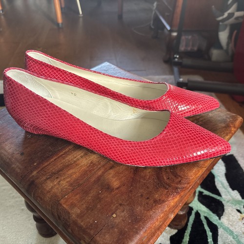 Russell and bromley red - and,