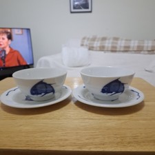 2 Blue & White Porcelain Bowls