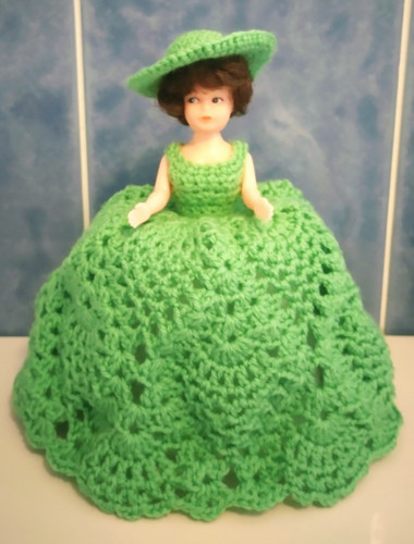 Handmade crochet vintage dress - crochet,