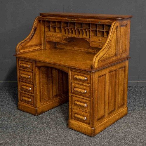 Edwardian mid oak roll - edwardian,