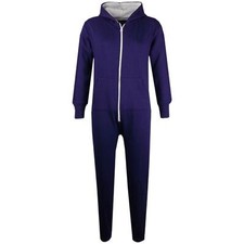 Girls Boys Plain & Camo Pyjamas Sleepsuit Fleece A2Z Onesie One Piece Jumpsuit