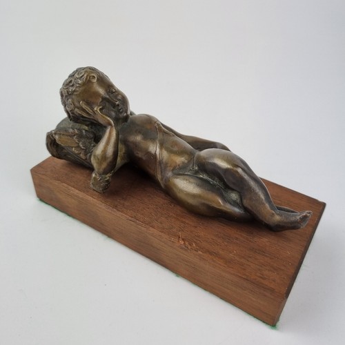 Vintage bronze figure putti - vintage,