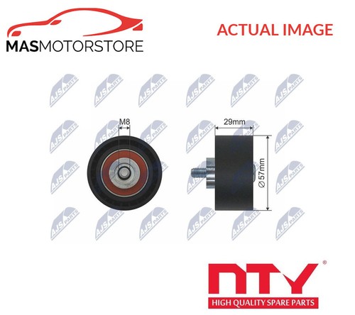 Timing belt deflection guide - belt,