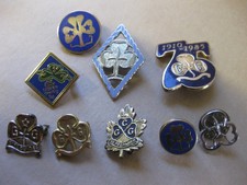 Girl Guides ~ 9 Vintage Enamel