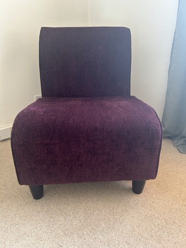 Purple crush velvet - purple, chair