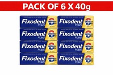 6 X 40g Fixodent Plus