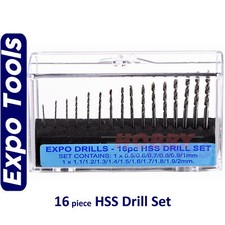 HSS DRILL BIT SET 16pc range