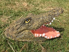 Floating Crocodile head Ornament Garden Pond Reptile Alligator water Feature NEW