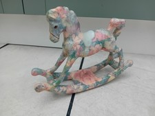 CUTE ITEM...ROCKING HORSE...FIGURE...COUNTRY....DISPLAY....PASTEL COLOURS..HORSE