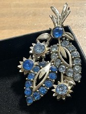 Vintage Lisner Blue Rhinestone