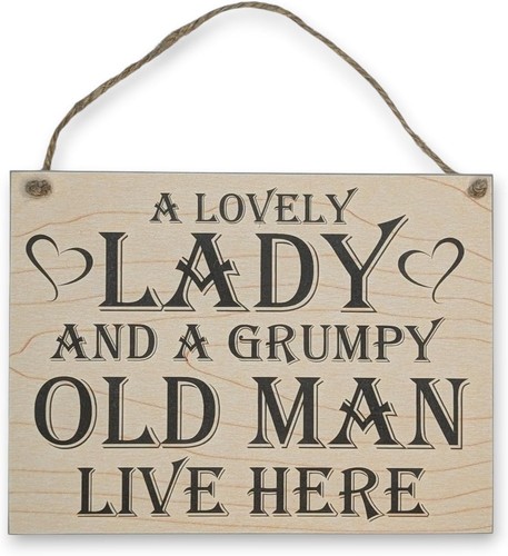 Wooden wall sign - wooden, rope