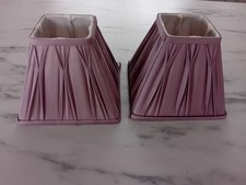 Laura Ashley Square Fenn Shades  Amethyst Colour 7.5" Square Pinch Pleat X 2