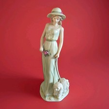 SBL Regal House Collection Girl Figurine Faith Walking Dog