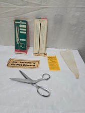 Singer Stainless Steel Pinking Shears/Scissors With Original Box 7 1/2" Vintage