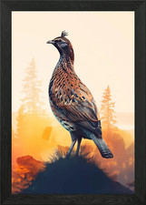 Quail Bird Framed Wall Art