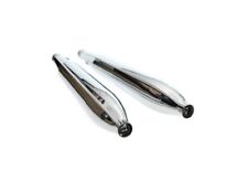 Pair Exhaust Pipe Muffler Pipe Chrome Jawa 250 350 353 Type 2