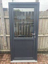 Anthracite Grey Upvc Door And Frame With key And Cill