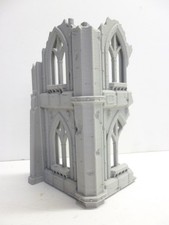O gauge 1:43 scale 2 storey derelict church / abbey / castle ruins corner