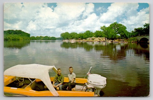Cedar river iowa - cedar, postcard