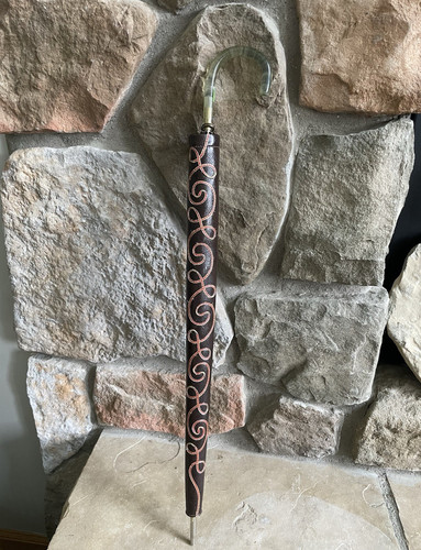 Vintage taupe brown umbrella - vintage, taupe/brown