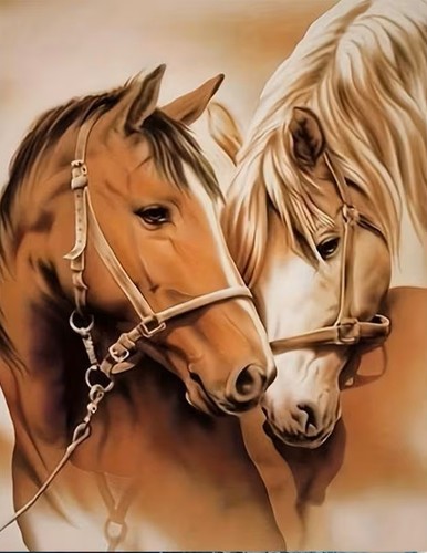 Stamped cross stitch kit - cross,