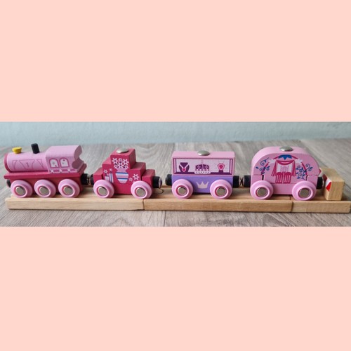 Bigjigs pink princess wooden - pink,