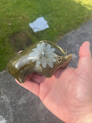 Vintage lotus pottery bowl - vintage,