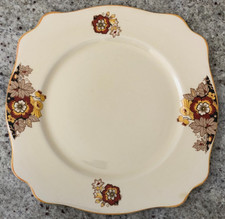 VINTAGE 1940s ROYAL STAFFORDSHIRE POTTERY A.J.WILKINSON HONEYGLAZE 25cm PLATE