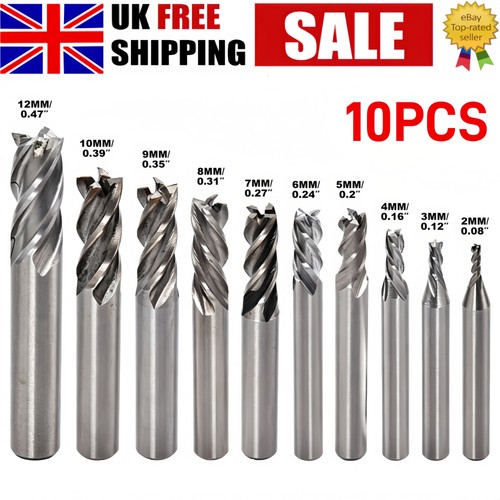 10pcs flute hss end - 10pcs, 4-flute