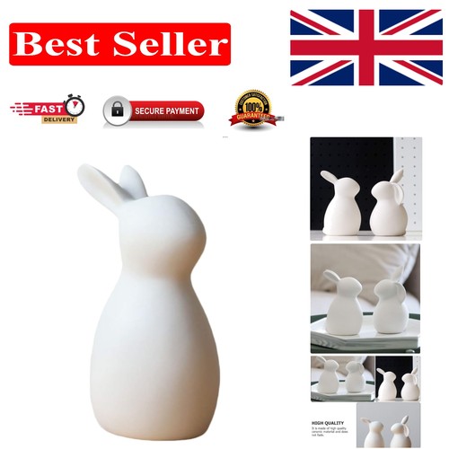 Elegant white ceramic rabbit - elegant,