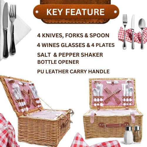 Trendi premium wicker picnic - trendi®,