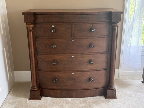 Antique georgian mahogany bow - georgian,