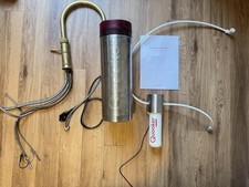 Quooker Pro3 Fusion 3-in-1 Tap Round Patinated Brass with Tank And Water Filter