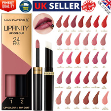 MAX FACTOR Lipfinity 2 Step Lip Colour + Top Coat 24Hrs Lip Tint Lipstick *NEW*
