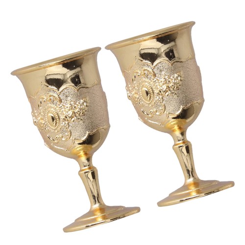 Pcs metal white wine glass - white,