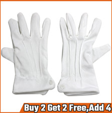 2PCS Formal Short Gloves White