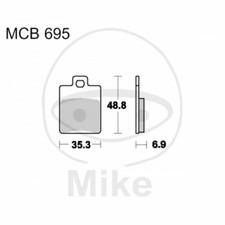 BRAKE PADS SCOOTER TRW LUCAS