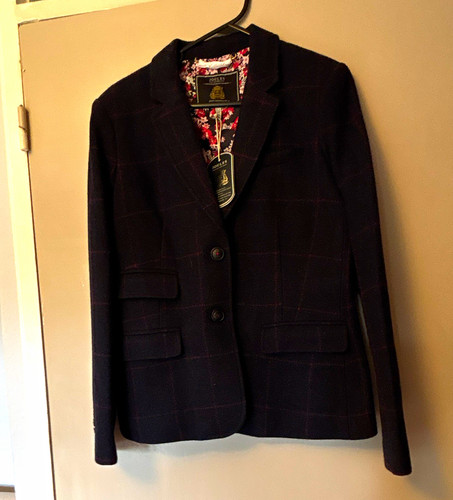 Joules blue check tweed - blue,