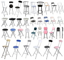 Folding Stool Chair Foldable Bar Stool High Stool Sapce Saving Seats Home Work