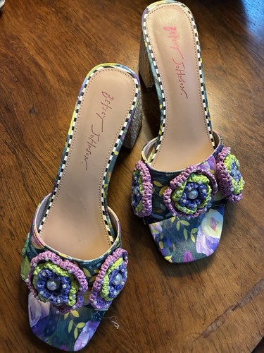 Betsey johnson floral mule - floral,