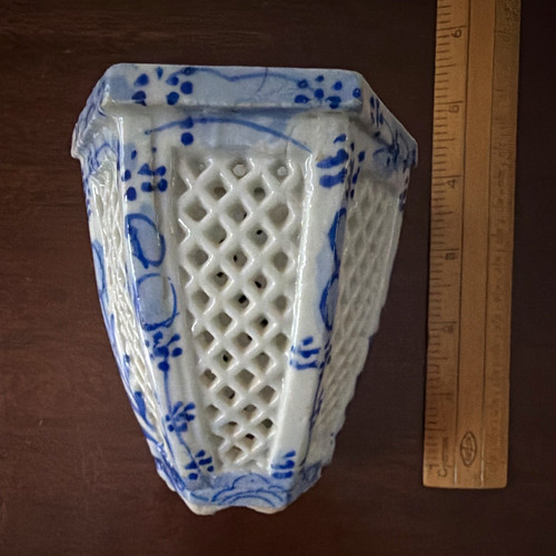Vintage cricket cage blue - vintage,
