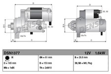 STARTER FITS: BMW 6