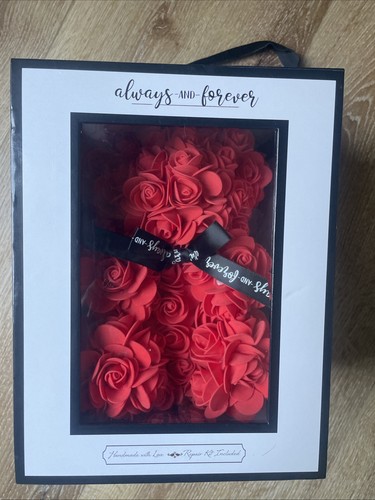 Rose bear gift box always - bear, in