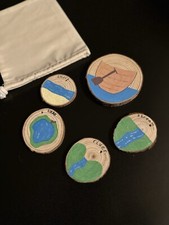 Row Row Row Your Boat Nursery Rhyme Wooden Slices