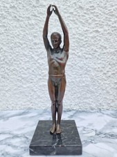 Rare Bronze Marble Male Diver