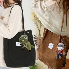Women Canvas Corduroy Tote Bags Handbag Ladies Messenger Shoulder Bag Travel