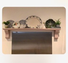 135cm  Long Georgian Style Mantel With Corbels  Primed Ready To Paint