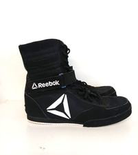 REEBOK BLACK WHITE BOXING BOOTS UK 5 (EU 38)