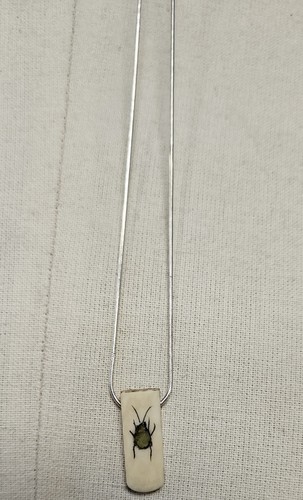 Silver necklace shibayama - silver, &